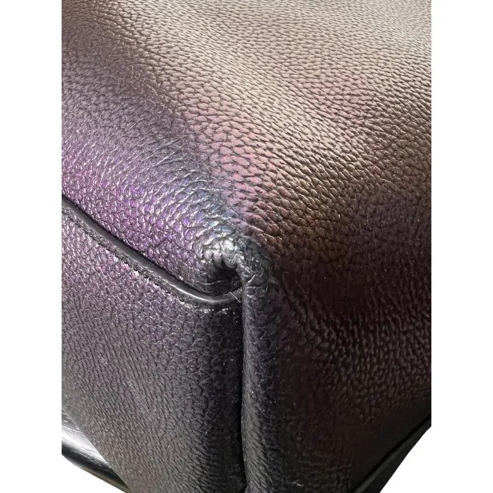 Coach Hologram Leather Open City Tote & Wallet Color Shifting Oil Slick F22550 - Picture 11 of 16